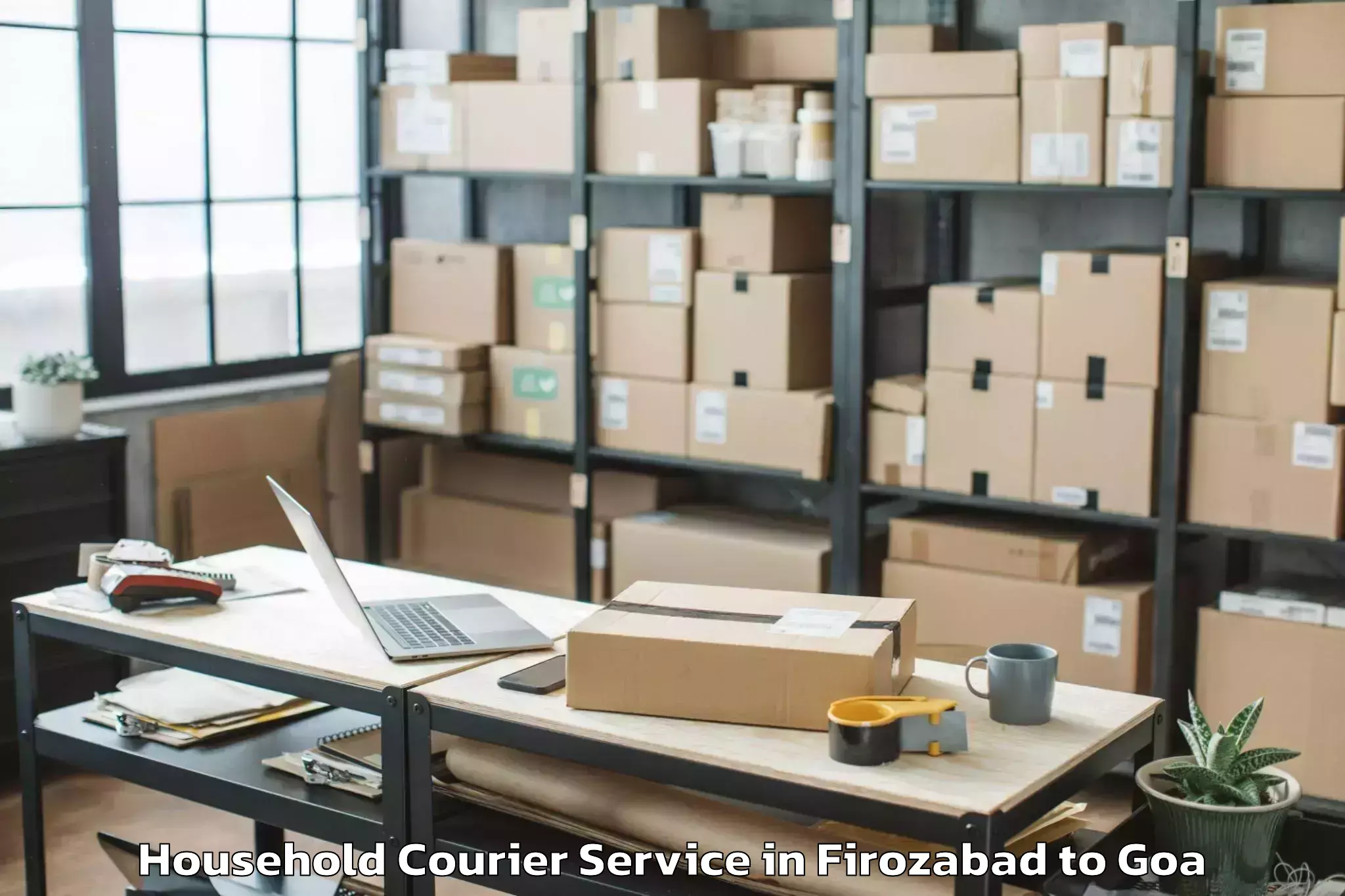 Efficient Firozabad to Mormugao Port Household Courier